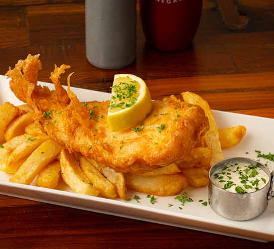 Chips in bag with wedge of lemon