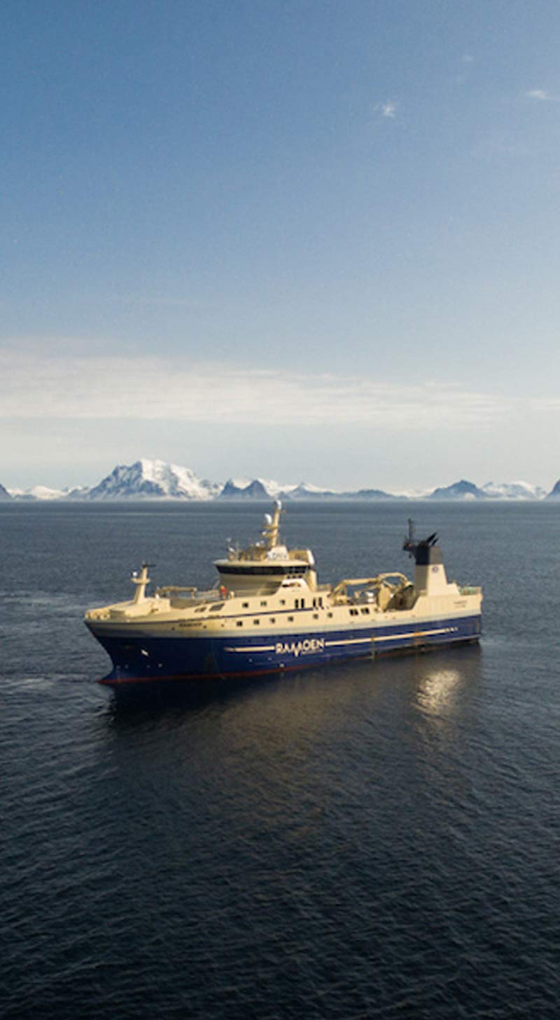 Trawler at sea